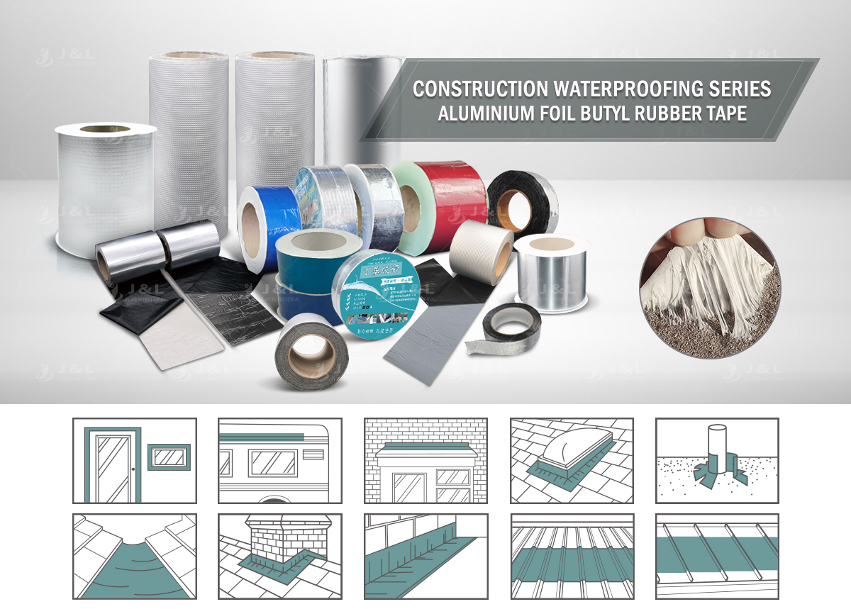 aluminia-folio-butil-kaŭĉuko-bendo